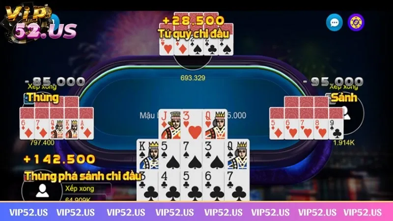 Mậu Binh Vip52 là game ăn khách được yêu thích