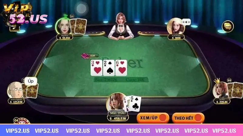 Poker Vip52 tăng kỹ năng cho thành viên khi thử sức